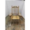 Image 1 : * Wood & Rattan Rocker - Some Wear