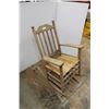Image 2 : * Wood & Rattan Rocker - Some Wear