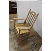 Image 3 : * Wood & Rattan Rocker - Some Wear