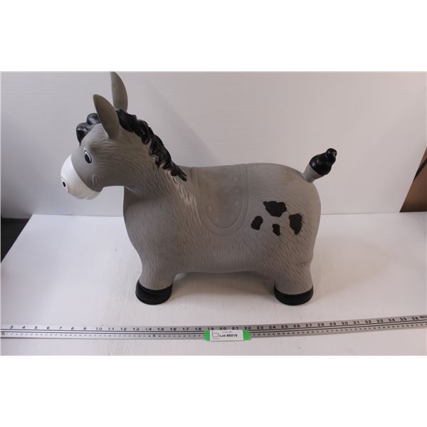 Waddle Brand Rubber Inflatable Kids Toy - Donkey - 18" x 21"
