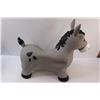 Image 3 : Waddle Brand Rubber Inflatable Kids Toy - Donkey - 18" x 21"
