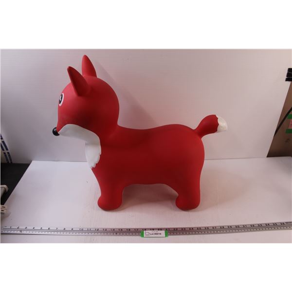Mastermind Rubber Inflatable Kids Toy - Fox - 18" x 21"