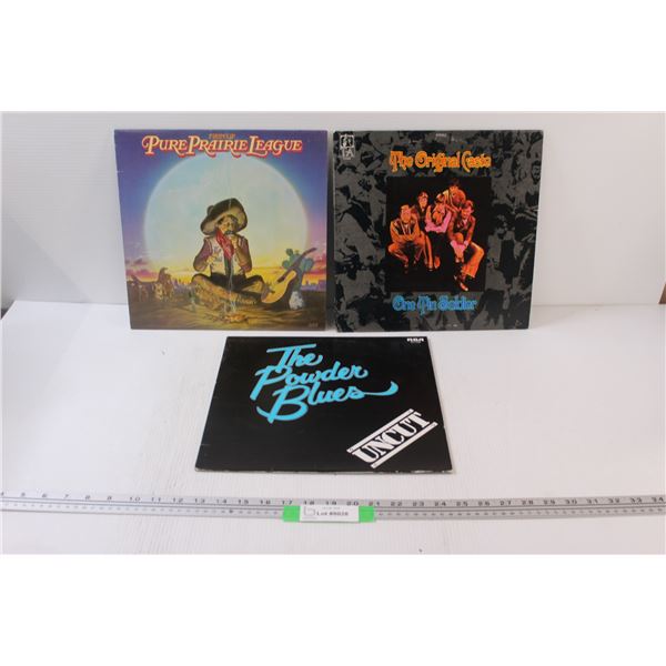 (3) Records: Pure Prairie League, The Original Castle, The Powder Blues