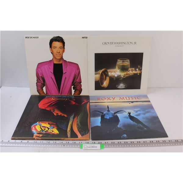 (4) Records: Boz Scaggs, Grover Washington Jr, Electric Light Orchestra, Roxy Music