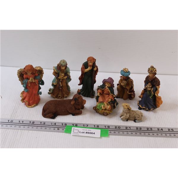 8-Piece Ceramic Nativity Scene