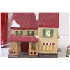 Image 2 : Santa's Trim Shoppe 6-Piece Porcelain Christmas Set & Battery Operated Christmas Lights - As Is