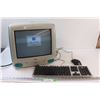 Image 1 : Apple iMac 1988 Color Computer Teal w/ Keyboard & Mouse - Powers On, As Is - CANNOT SHIP< HEAVY