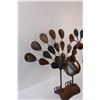 Image 4 : Metal Swinging Peacock Ornament - 22.5" x 24"