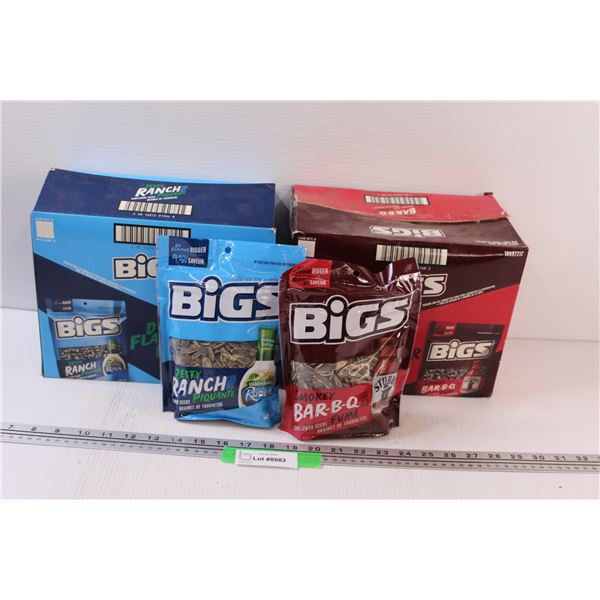 (6) Bigs Ranch Sunflower Seeds & (6) Bigs Barbecue Sunflower Seeds
