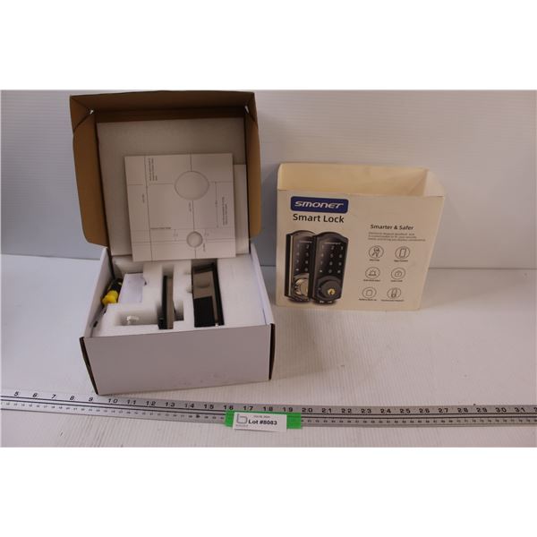 Smonet Smart Lock w/ Box & Template - Appears New