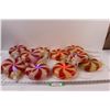 Image 1 : (2) Sets of 5 Christmas Mint Candy Lights w/ Stakes