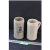 Image 1 : (2) Large Stoneware Beer Steins Including "Hofbraubaus" From Munich - West Germany