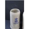 Image 2 : (2) Large Stoneware Beer Steins Including "Hofbraubaus" From Munich - West Germany