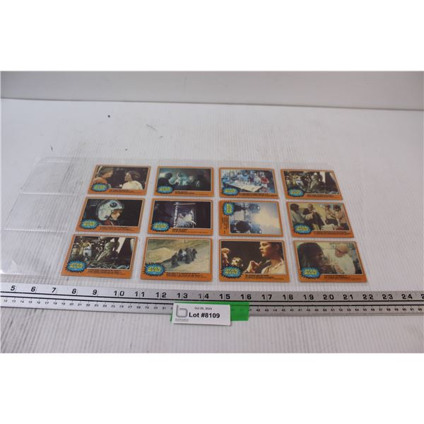 (12) Vintage Star Wars Cards: Series 3 Orange