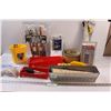 Image 1 : Electronic Insect Killer, Assorted Paint Brushes & Sticks, (2) Paint Trays, Plastic Drop Sheet, Misc