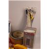 Image 3 : Electronic Insect Killer, Assorted Paint Brushes & Sticks, (2) Paint Trays, Plastic Drop Sheet, Misc