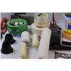 Image 4 : (2) Frog Tape, Assorted Paint Rollers & Scrapers, (5) Rolls of Masking Tape, Easi-Fil, Misc.