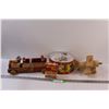 Image 1 : Vintage Winky -Blinky Fire Truck, Vintage Little Drummer Boy Kids Drum, Sunny Boy Decorative Cereal 