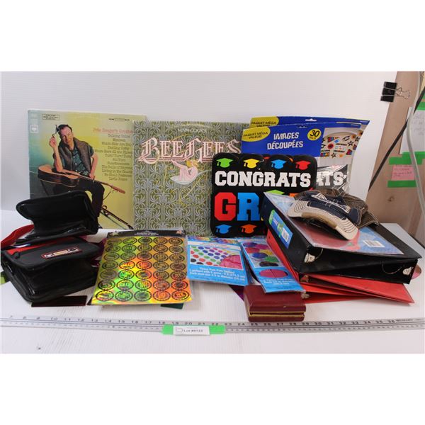 Graduation Signage, Stickers, Hanging Decorations, Red Storage Tray, (2) Kahlua Collective Beats CD 