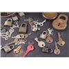 Image 4 : Assorted Antique/Vintage Locks & Keys - As Is