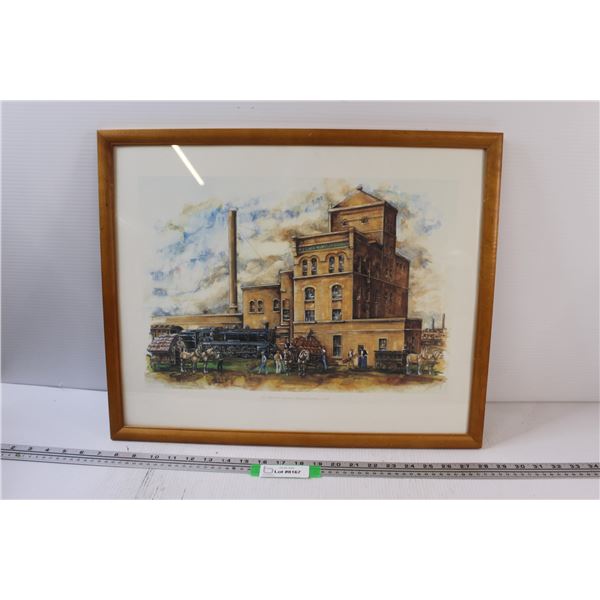 The Hoeschen-Wentzler Brewing Company Print By Terry Curtis - 21.25" x 17.5"