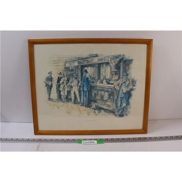 Men At The Bar Print By Terry Curtis - 21.25" x 17.5"