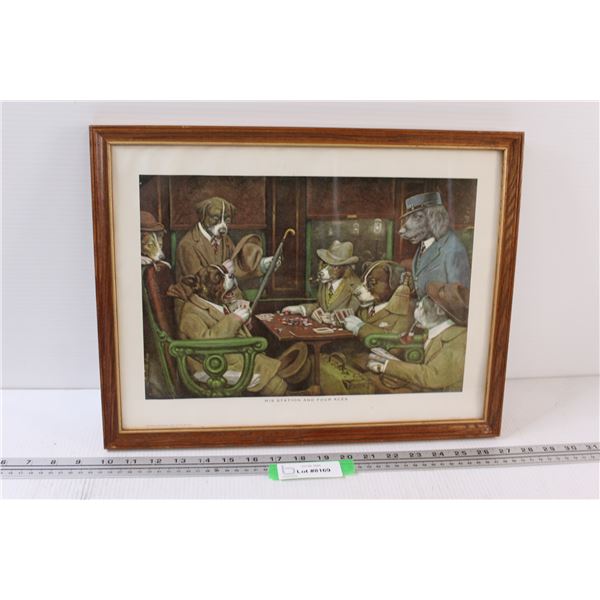 His Station & Four Aces Print - 13.25" x 17.25"