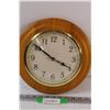 Image 1 : 11.75" Wooden Clock - (Works)