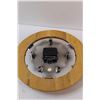Image 3 : 11.75" Wooden Clock - (Works)