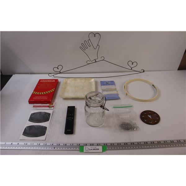 Gold Jewellery Polishing Cloth, Glass Tray, Bead Cord Variety Pack, Samsung TV Remote, Misc.