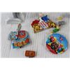 Image 2 : (5) Toys, (2) Pinback Buttons