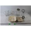 Image 1 : (2) Trays, (2) Glass Jars, Measuring Cup and Pitcher