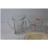 Image 2 : (2) Trays, (2) Glass Jars, Measuring Cup and Pitcher