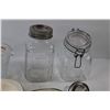 Image 3 : (2) Trays, (2) Glass Jars, Measuring Cup and Pitcher