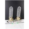 Image 1 : Pair of Art Deco Glass Torpedo Lamps - Tested