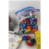 Image 4 : Christmas Light Bulbs, Box Of Nothing, Small Christmas Tree Decorations, (2) Oven Mats