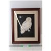 Image 1 : 3D Owl Art Framed - 14" x 17"