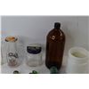 Image 6 : Assorted Glass Bottles, Porcelain Jar