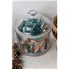 Image 4 : Jar, Wood Ornament, Artificial Small Tree Decorations,
