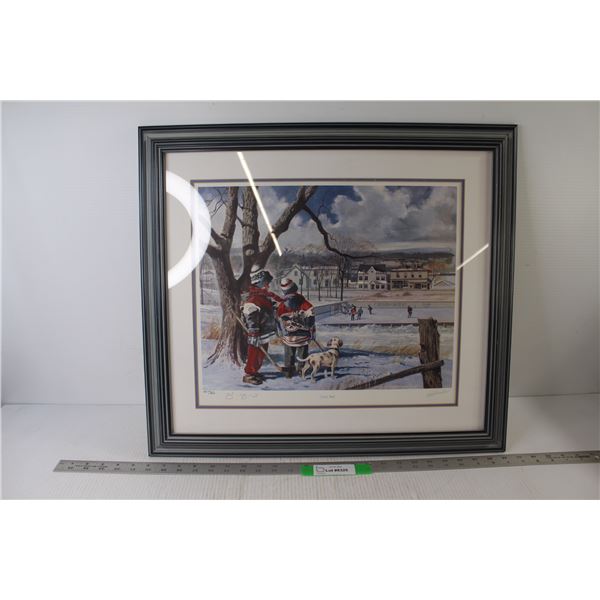 Lets Ask Hockey Art Print 131/300 by Brendan Shanahan w/ Certificate of Authenticity  - 24" x 21"