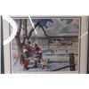 Image 2 : Lets Ask Hockey Art Print 131/300 by Brendan Shanahan w/ Certificate of Authenticity  - 24" x 21"