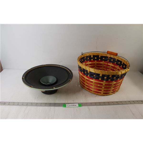 Speaker, Wicker Basket