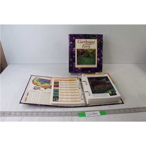 (2) Gardening Made Easy Binder Books