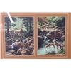 Image 2 : (2) Snow Nature Pictures Framed, Deer Art Framed - Largest 13 1/2" x 17 1/2"