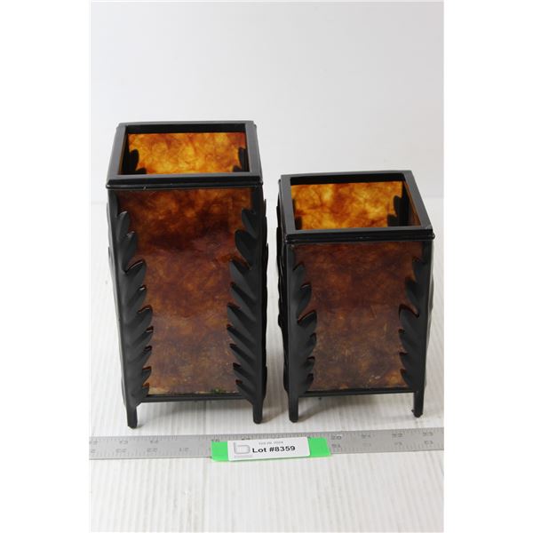 (2) Candle Holders