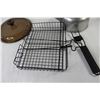 Image 2 : (3) Pot Lids, Kettle, Drying Rack