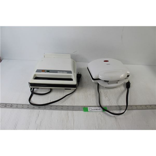 Waffle Maker, Sandwich Toaster - Both Tested Powers On