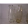 Image 2 : (5) Vintage Glass Milk Bottles