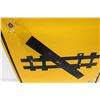 Image 2 : *Metal Road Sign - "Rail Crossing" - 29.5 x 29.5