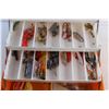 Image 4 : Plastic Tackle Box with Assorted Fishing Supplies